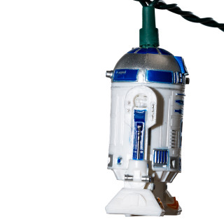 Thumbnail 9: Kurt Adler Kurt Adler UL 10-Light Star Wars Plastic R2D2 Light Set 