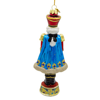 Thumbnail 3: Kurt Adler Bellissimo Glass Elegant Nutcracker Ornament 
