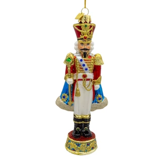 Thumbnail 1: Kurt Adler Bellissimo Glass Elegant Nutcracker Ornament 