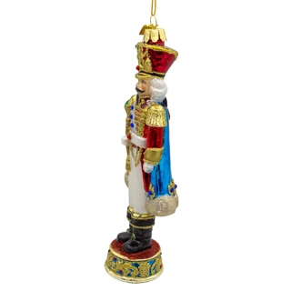 Thumbnail 4: Kurt Adler Bellissimo Glass Elegant Nutcracker Ornament 