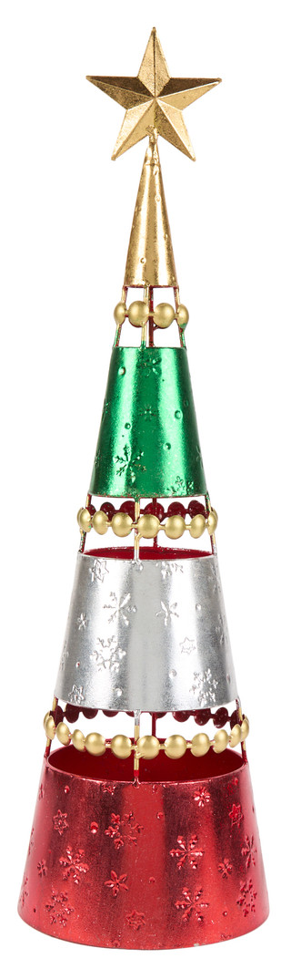 Thumbnail 1: SPECIAL T IMPORTS 24 In Metal Christmas Tree Decor  
