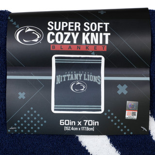 Thumbnail 2: Pegasus Sports 60x70 Penn State Super Soft Cozy Knit Blanket 
