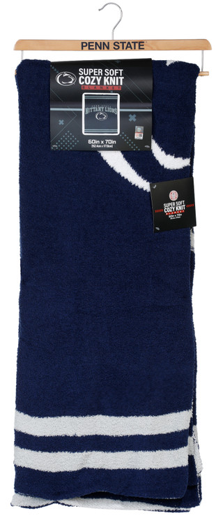 Thumbnail 1: Pegasus Sports 60x70 Penn State Super Soft Cozy Knit Blanket 