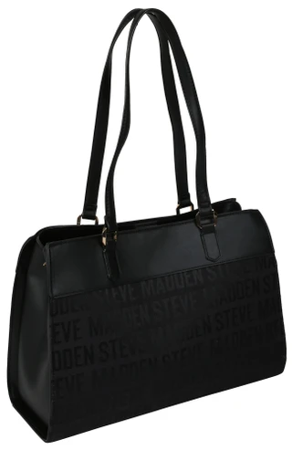 Thumbnail 3: Steve Madden Triple-Compartment Logo Jacquard Tote w/ Zippered Pouch 