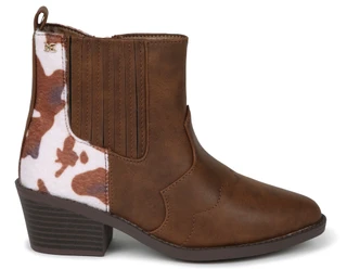 Thumbnail 3: Sam Edelman Youth Girls Westerly Rae Cow Print Boots 