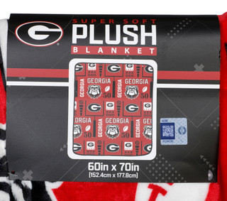 Thumbnail 2: Pegasus Sports 60x70 Georgia Bulldogs Super Soft Plush Blanket 