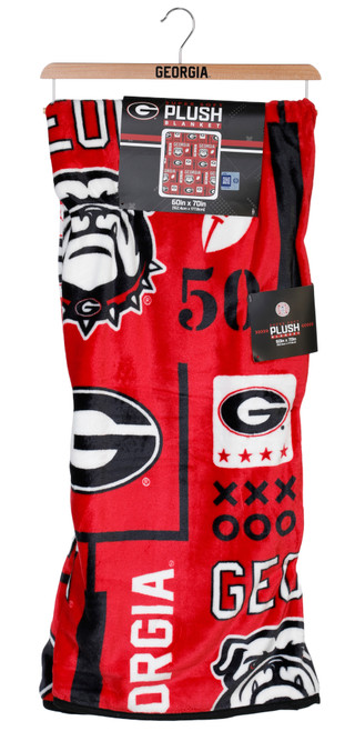 Thumbnail 1: Pegasus Sports 60x70 Georgia Bulldogs Super Soft Plush Blanket 