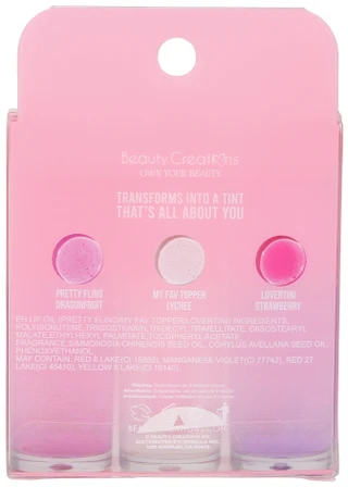 Thumbnail 2: BEAUTY CREATIONS 3 Pk Punch of Sweetness PH Lip Oil Set 