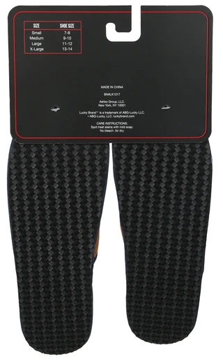 Thumbnail 2: Lucky Brand Men's Lined Plush Memory Foam Slippers 