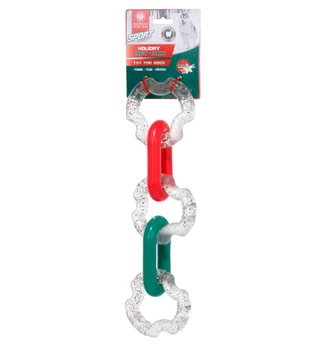Thumbnail 1: AKC 14 in Christmas Sport Chew Chain Toy For Dogs 