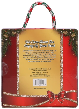 Thumbnail 2: Bow Wow Pet 5 Pk Christmas Toy Set for Dogs in Gift Box w/ Rope Handle 