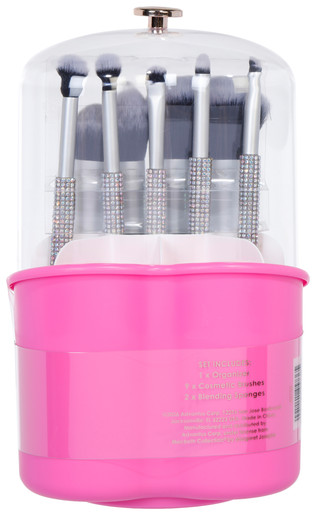 Thumbnail 2: Macbeth Collection 12 Pc Makeup Brush, Sponge, & Spinning Organizer Set 