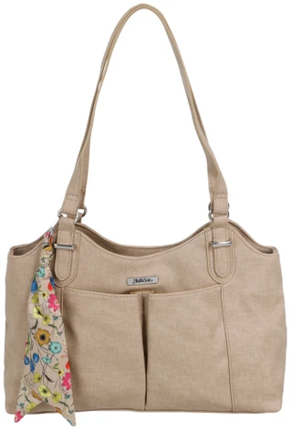 Thumbnail 1: Multi Sac Dawson 3 Section Multi Pocket Shopper with Scarf Charm 