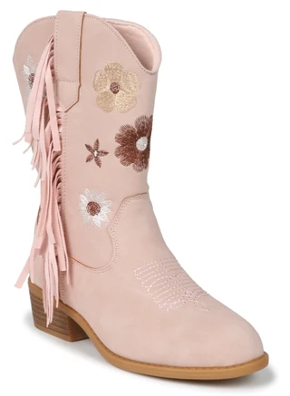 Thumbnail 1: Laundry Girl Youth Girls Floral Embroidered Tassel Boots 