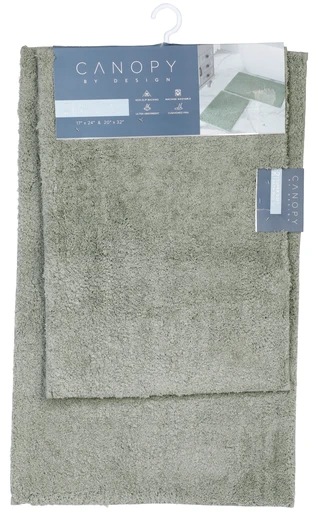 Thumbnail 1: Canopy By Design 2 Pc Super Soft Non-Skid Bath Rug Set 