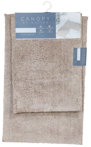 Thumbnail 1: Canopy By Design 2 Pc Super Soft Non-Skid Bath Rug Set 
