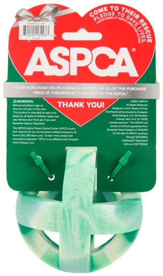 Thumbnail 2: ASPCA Christmas Peppermint Swirl Cage Ball Toy for Dogs 