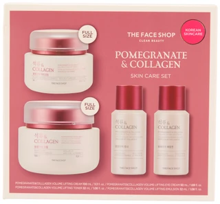 Thumbnail 1: THE FACE SHOP 4 Pc Pomegranate & Collagen Skincare Set 