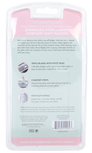 Thumbnail 2: My Beauty Spot 8 Pk Triple Blade Disposable Razors  