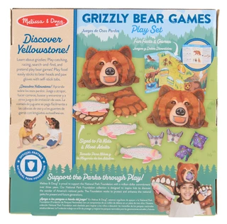 Thumbnail 2: Melissa & Doug 12 Pc Grizzly Bear Games Play Set  