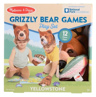 Thumbnail 1: Melissa & Doug 12 Pc Grizzly Bear Games Play Set  