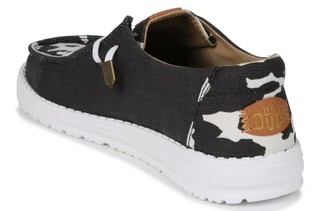 Thumbnail 3: Hey Dude Women's Wendy Cow Print Slip On Shoes 