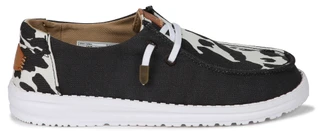 Thumbnail 4: Hey Dude Women's Wendy Cow Print Slip On Shoes 