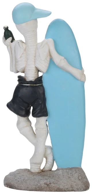 Thumbnail 2: Magical Season 29 In Skeleton Surfer Halloween Figurine 