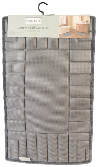 Thumbnail 2: Hunter Ryder Quilted Memory Foam Bath Rug Set - 2 Piece 