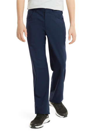 Thumbnail 1: Puma Golf Big Boys' 5-Pocket Performance Pants - Navy 