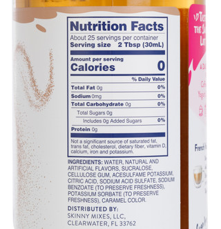 Thumbnail 3: Jordan's Skinny Mixes 25.4 oz French Vanilla Syrup  