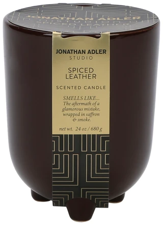 Thumbnail 1: Jonathan Adler 24 oz Spiced Leather Candle 