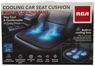 Thumbnail 1: RCA Cooling Car Seat Cushion with Built-In Fans 