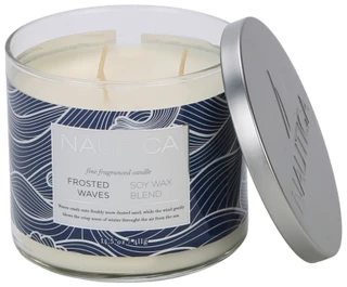 Thumbnail 1: Nautica 14.5 oz Christmas Frosted Waves Scented Candle 