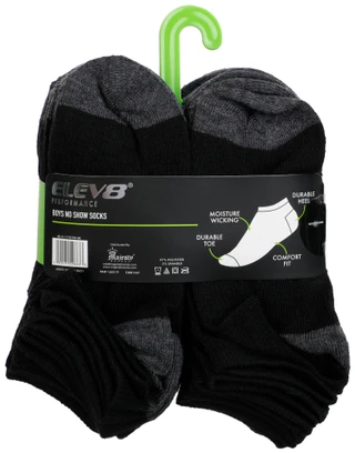 Thumbnail 2: Elev 8 Boys' 20-Pack Performance No-Show Socks 