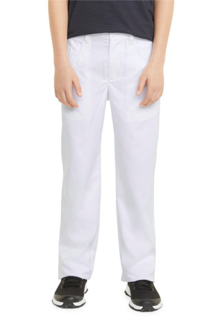 Thumbnail 1: Puma Golf Big Boys' 5-Pocket Performance Pants - White 