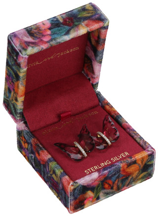 Thumbnail 1: Olivia and Jackson Sterling Silver Butterfly Earrings 