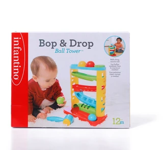 Thumbnail 1: Infantino  Bop & Drop Ball Tower Playset 