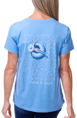 Thumbnail 1: Life is Good Women's Short Sleeve Pool Graphic Tee 