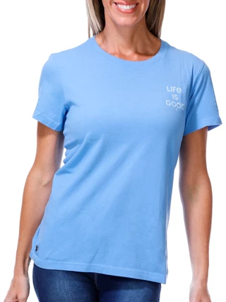 Thumbnail 2: Life is Good Women's Short Sleeve Pool Graphic Tee 