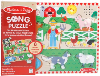 Thumbnail 1: Melissa & Doug 8 Pc Old MacDonald's Farm Song Puzzle 