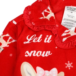 Thumbnail 2: Rudolph The Red Nose Reindeer 2 Pc Toddler Girls Long Sleeve Christmas Pajama Set  