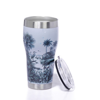 Thumbnail 2: REEL LEGENDS 30 oz Stainless Steel Florida Wetlands Scenic Tumbler 