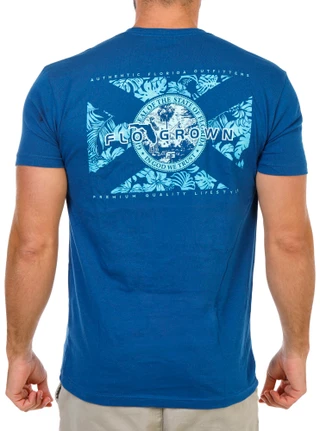 Thumbnail 1: FloGrown Men's Short Sleeve Florida Flag Graphic Tee 