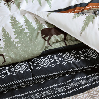 Thumbnail 5: Mossy Oak Mossy Oak Rock Ledge Creek Stripe Comforter 