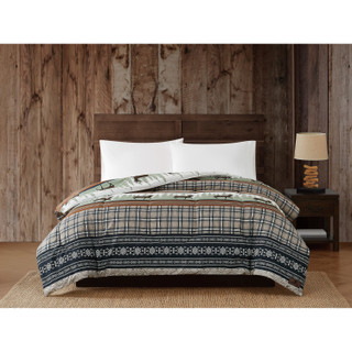 Thumbnail 1: Mossy Oak Mossy Oak Rock Ledge Creek Stripe Comforter 