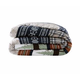 Thumbnail 8: Mossy Oak Mossy Oak Rock Ledge Creek Stripe Comforter 