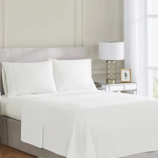 Thumbnail 9: Borghese Borghese Roma 400TC 100% Cotton Percale Sheet Set 