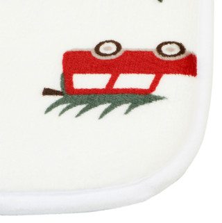 Thumbnail 2: Motif  2 Pc Christmas Truck Luxury Velvet Foam Bath Mat 