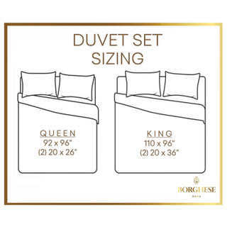 Thumbnail 8: Borghese Borghese Roma 400TC 100% Cotton Percale Duvet Set 